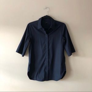 COS Navy Blue Botton Down Shirt